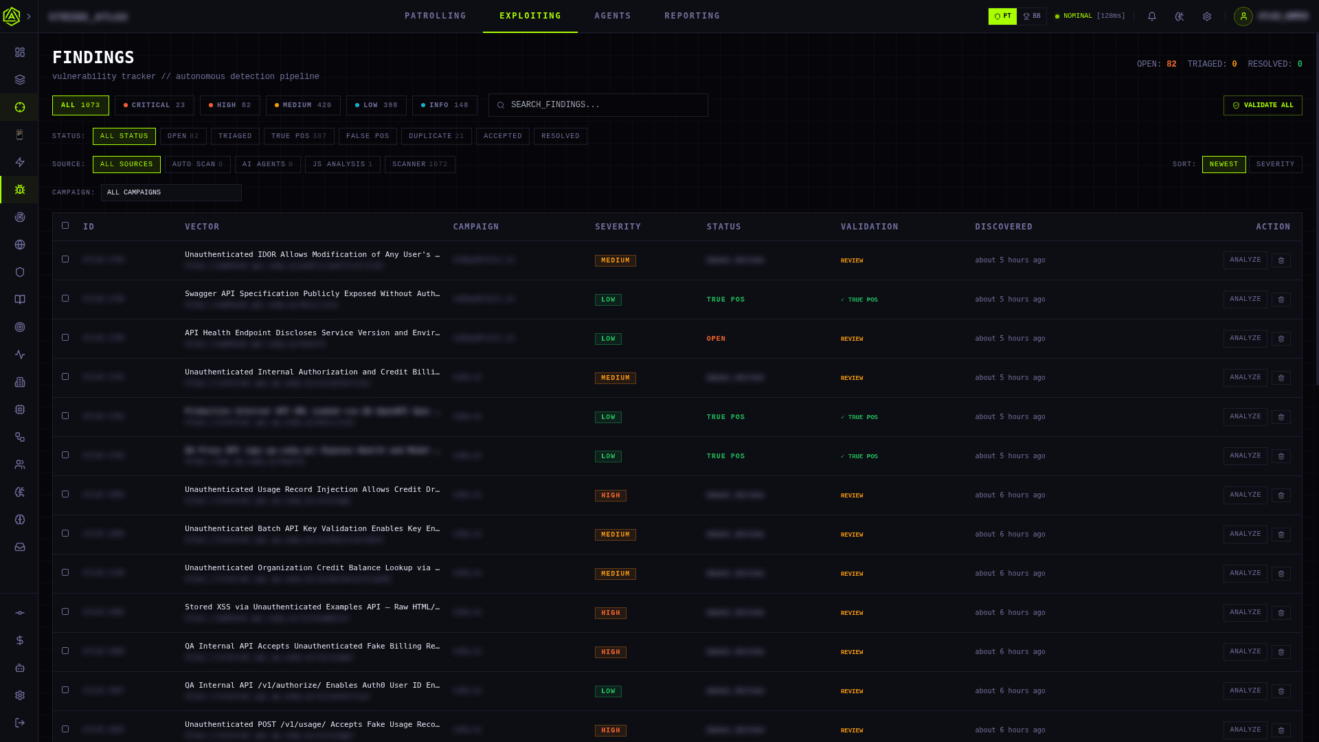 Strike Atlas - Vulnerability Intelligence dashboard screenshot