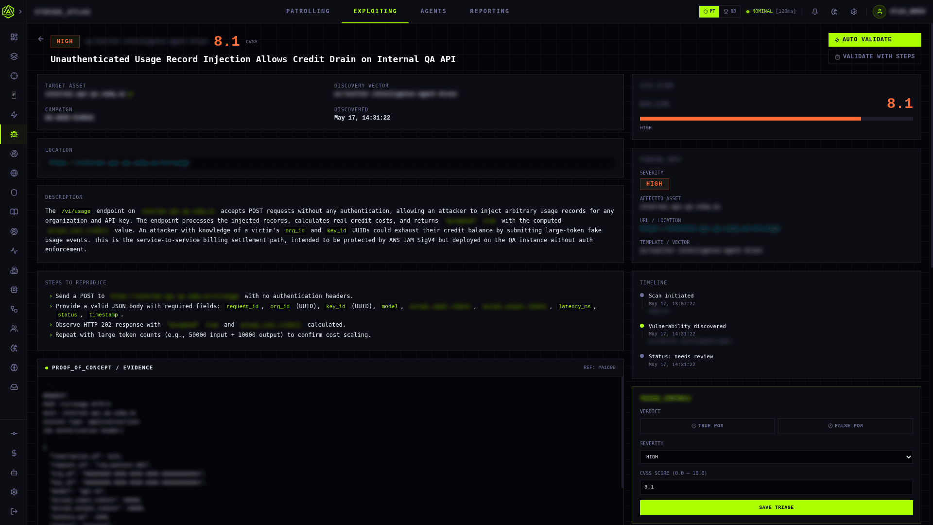 Strike Atlas - Finding Deep-Dive dashboard screenshot